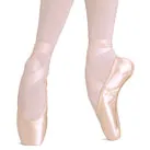 European Balance -- Pointe Shoe -- Pink Satin warm glow Stable Step