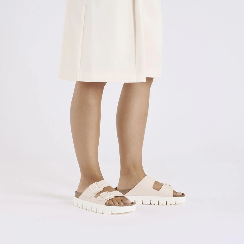 Arizona Chunky | Birko-Flor | Light Rose Summer Open Toe Shoes Tailored Fit