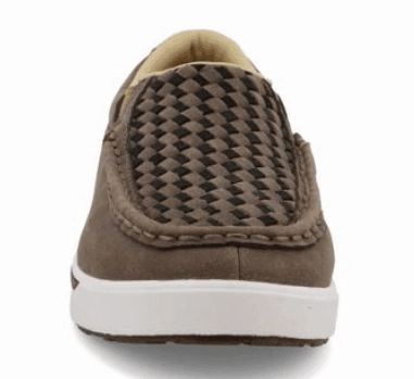 Sporty Vibe Twisted X Kid's Slip-On Kicks Taupe/Grey/Black Leather Shoes YCA0015