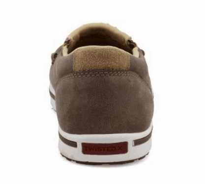Heavy Duty Support Twisted X Kid's Slip-On Kicks Taupe/Grey/Black Leather Shoes YCA0015