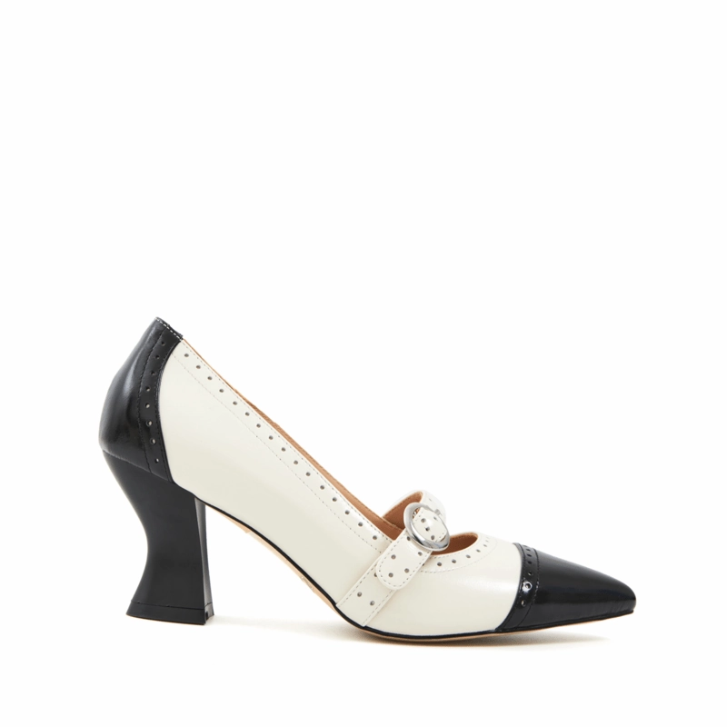 Extra-Traction Hibiscus Heeled Vintage Mary Jane