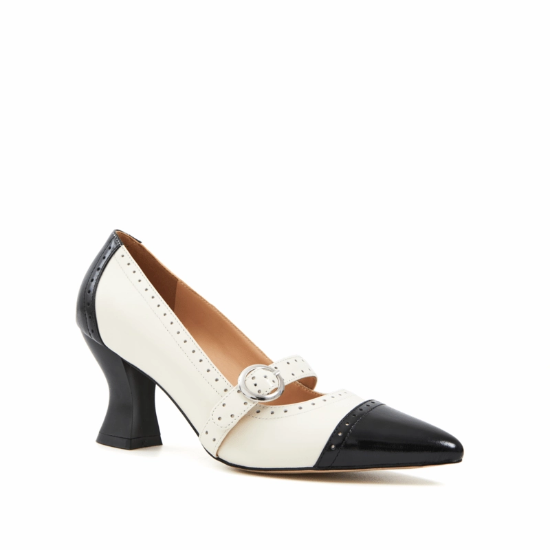 Extra-Traction Hibiscus Heeled Vintage Mary Jane