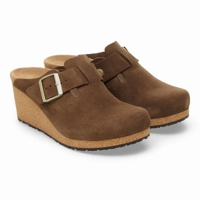 Fanny | Suede | Dark Tea - clog - Birkenstock