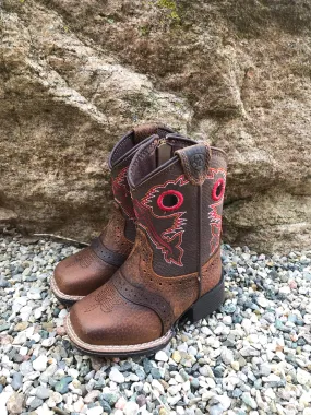 Weekend Fit Ariat Toddler Lil Stompers Rough Stock Square Toe Boots A441000402