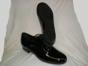 Slip On Style Norman -- Men's Standard Ballroom Oxford -- Black Patent