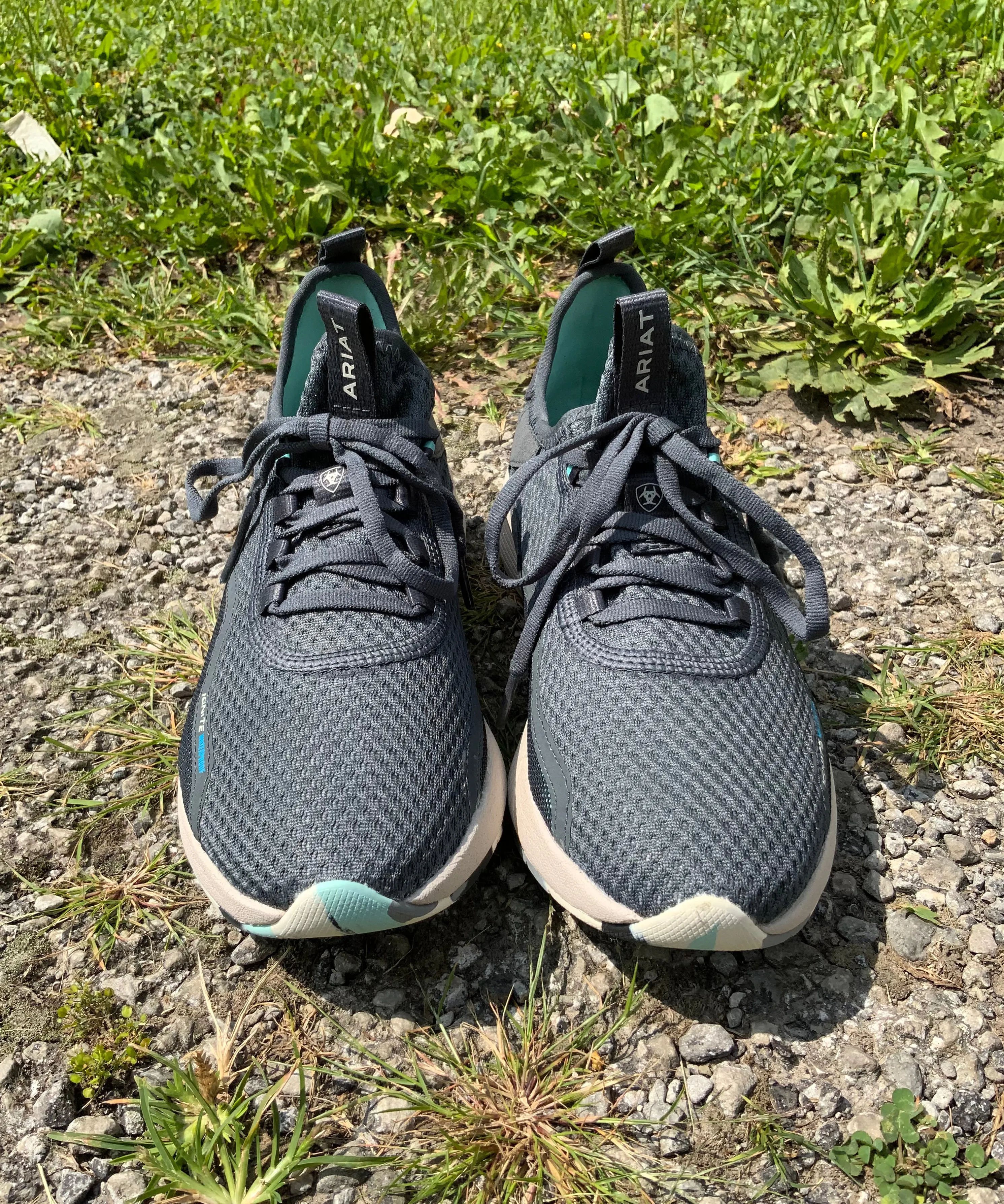 Ariat Womens Ignite Waterproof Steel Blue Tennis Shoe 10042487 Picnic Easy