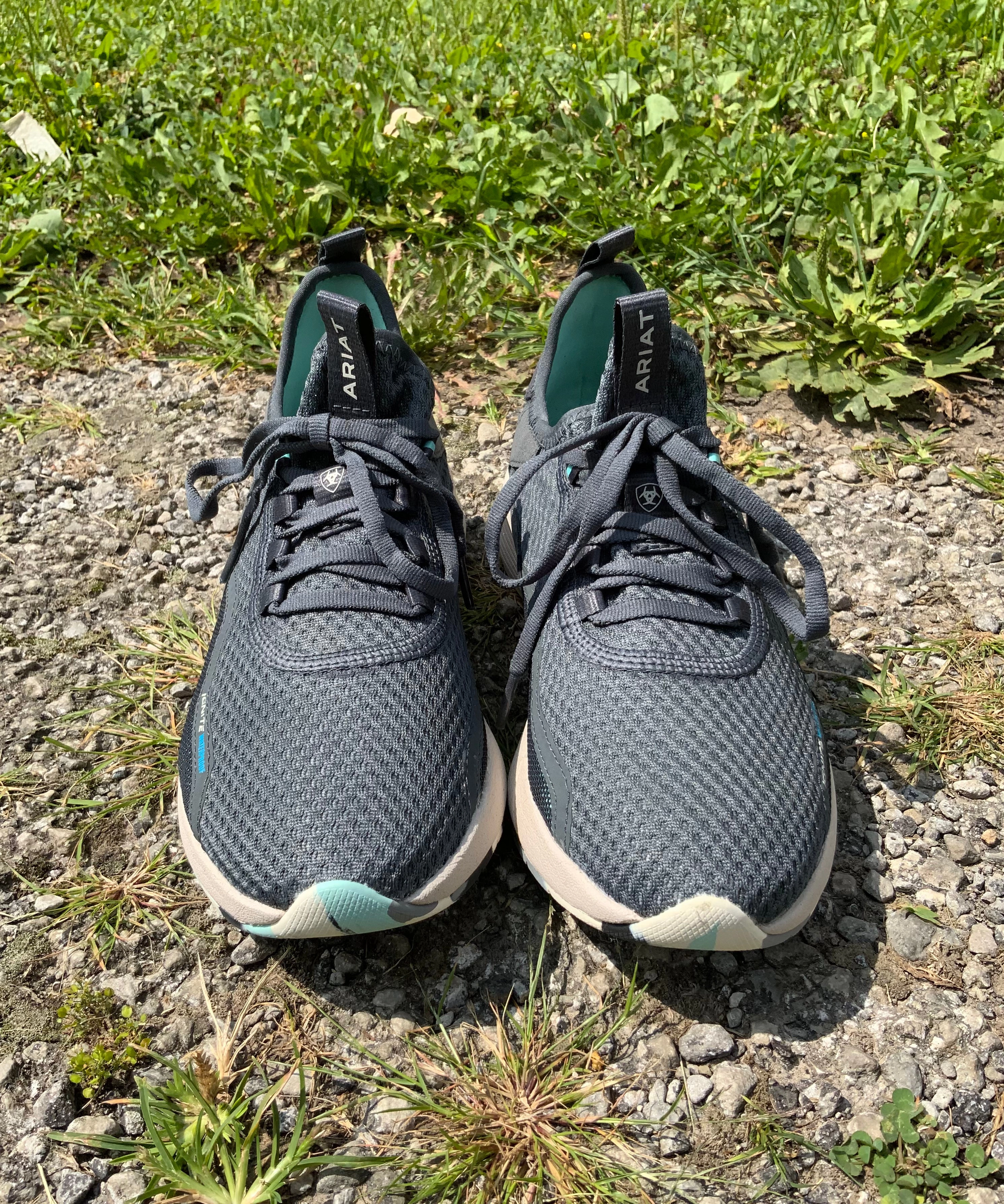 Ariat Womens Ignite Waterproof Steel Blue Tennis Shoe 10042487 Picnic Easy