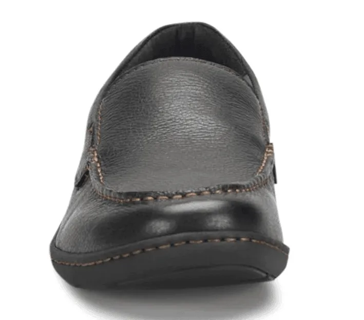 Born Men's Brompton II Black Leather Slip On Loafers Shoes BM0010703-BLK Run Free Street Cool