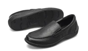 Autumn Cool Born Men's Brompton II Black Leather Slip On Loafers Shoes BM0010703-BLK