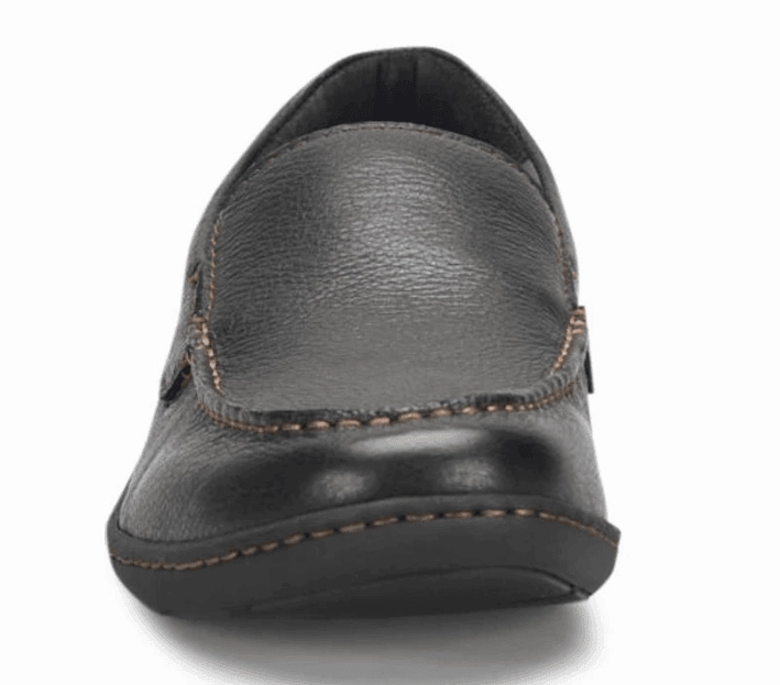 Born Men's Brompton II Black Leather Slip On Loafers Shoes BM0010703-BLK Run Free Street Cool