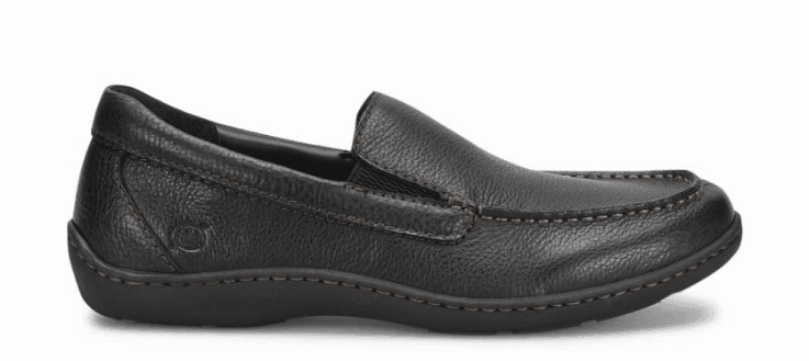 Padded Born Men's Brompton II Black Leather Slip On Loafers Shoes BM0010703-BLK