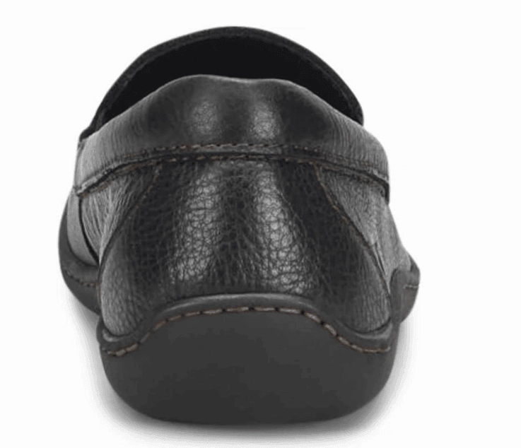 Born Men's Brompton II Black Leather Slip On Loafers Shoes BM0010703-BLK Action Ready