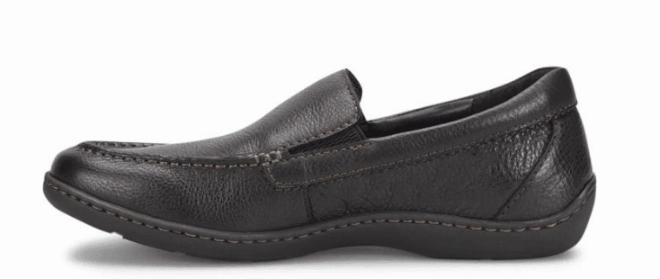 Everyday Edge Born Men's Brompton II Black Leather Slip On Loafers Shoes BM0010703-BLK