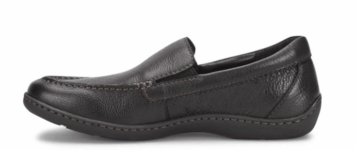 Born Men's Brompton II Black Leather Slip On Loafers Shoes BM0010703-BLK Garden Walk