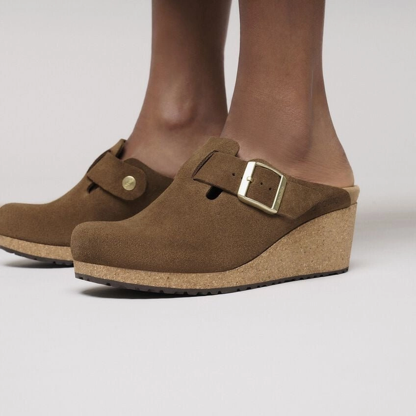 Fanny | Suede | Dark Tea Smart Outdoor Trendy Fashion