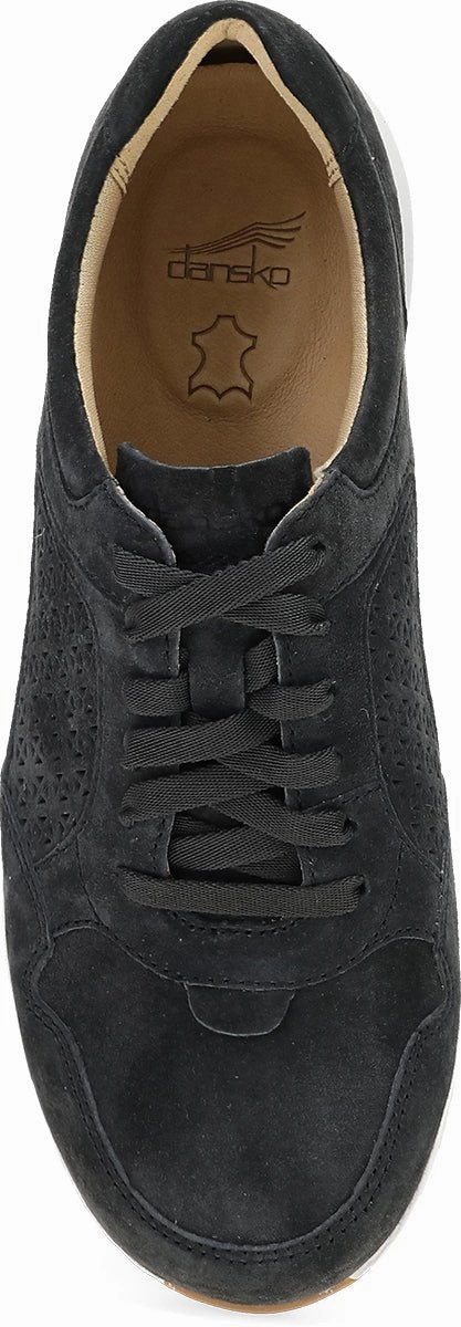 Catie | Suede | Black Comfort Shank Trendy