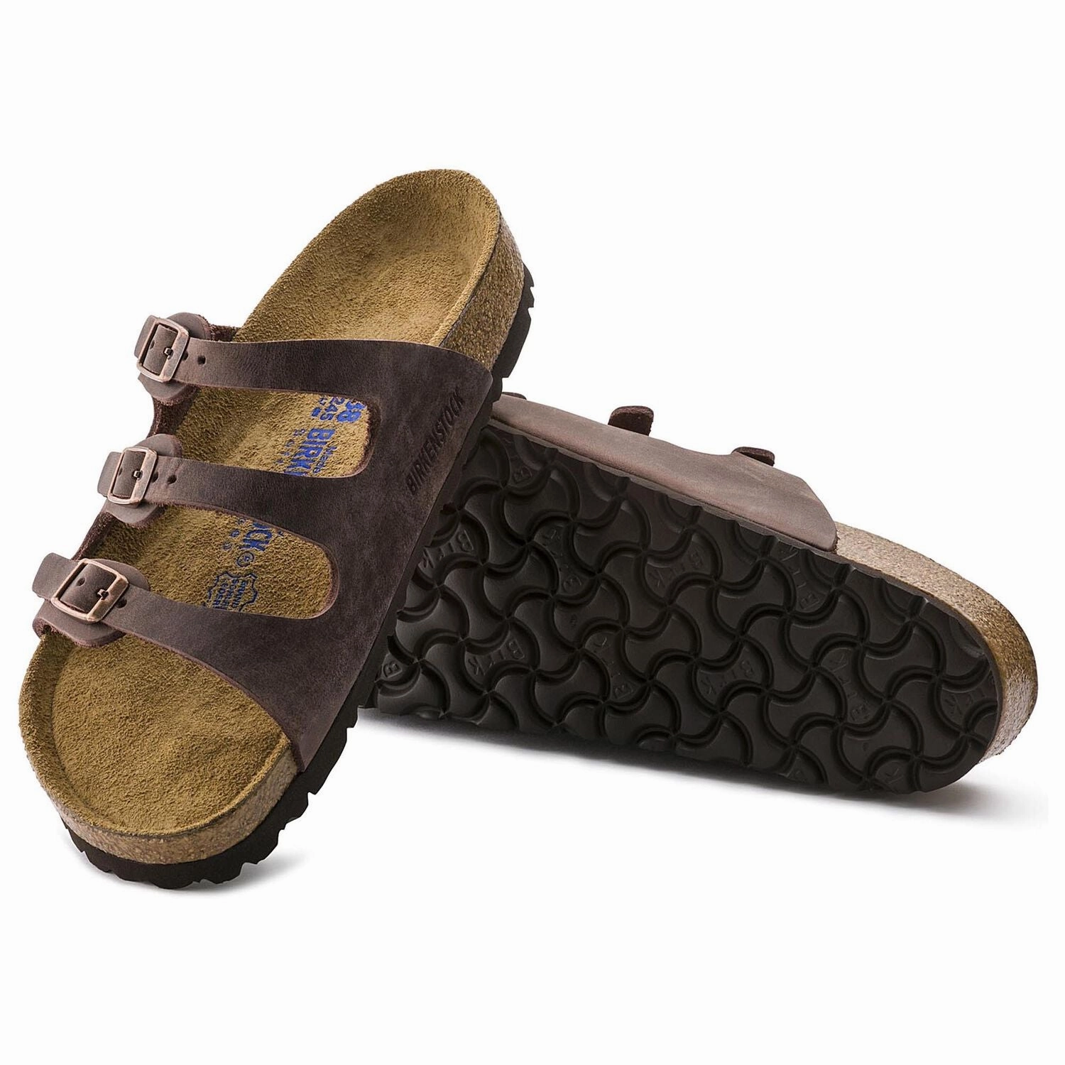 Knotted Straps Comfort Walk Florida | Soft Footbed | Oiled Leather | Habana Brown