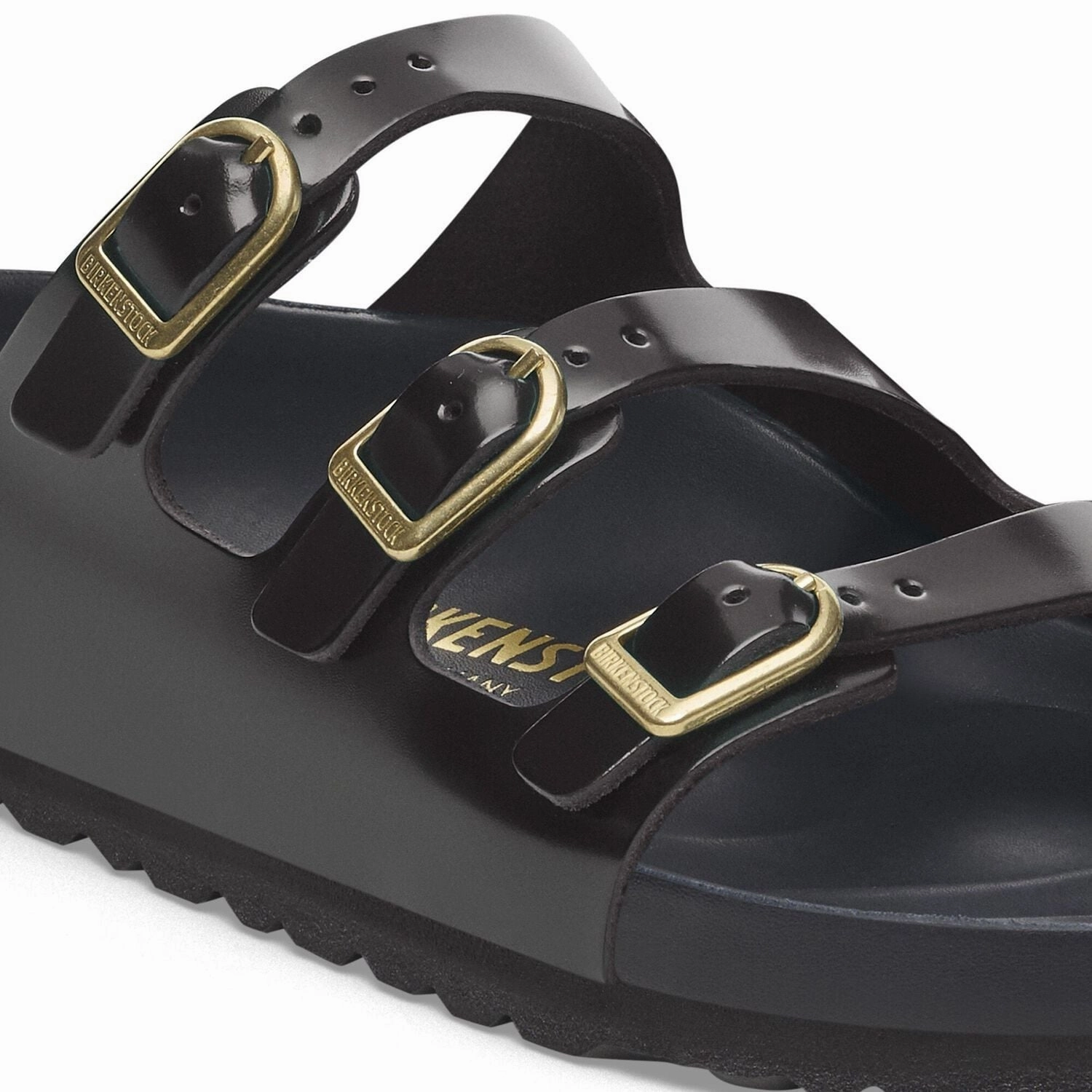 Florida Fresh Exquisite | High-Shine Patent Leather | Black Soft Walk