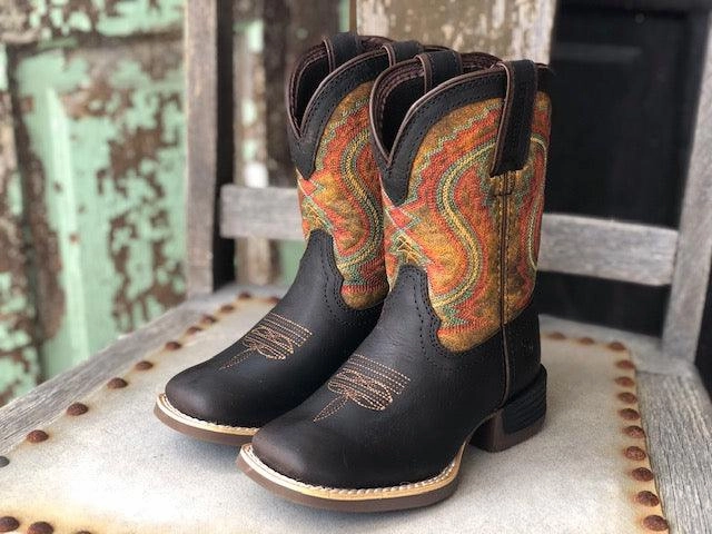 Comfortable ankle support Durango Childrens and Youth Lil' Rebel Pro Burnt Orange & Brown Square Toe Boots DBT0230C DBT0230Y