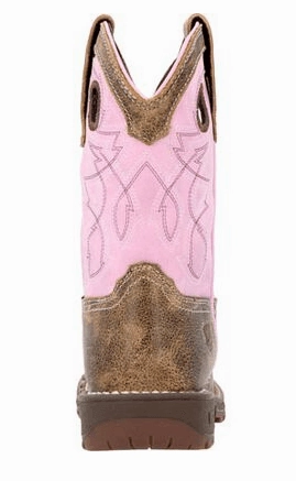 Rocky Childrens & Youth Legacy 32 Pink & Brown 8" Waterproof Western Boots RKW0408C; RWW0408Y Indoor Use Modern Design