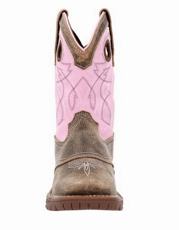 Rocky Childrens & Youth Legacy 32 Pink & Brown 8" Waterproof Western Boots RKW0408C; RWW0408Y Long Last Functional Appeal