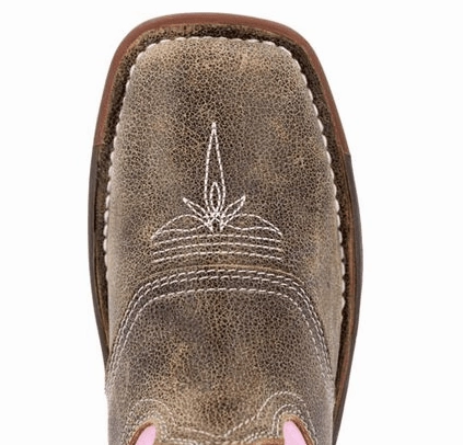 Tread Control Rocky Childrens & Youth Legacy 32 Pink & Brown 8" Waterproof Western Boots RKW0408C; RWW0408Y