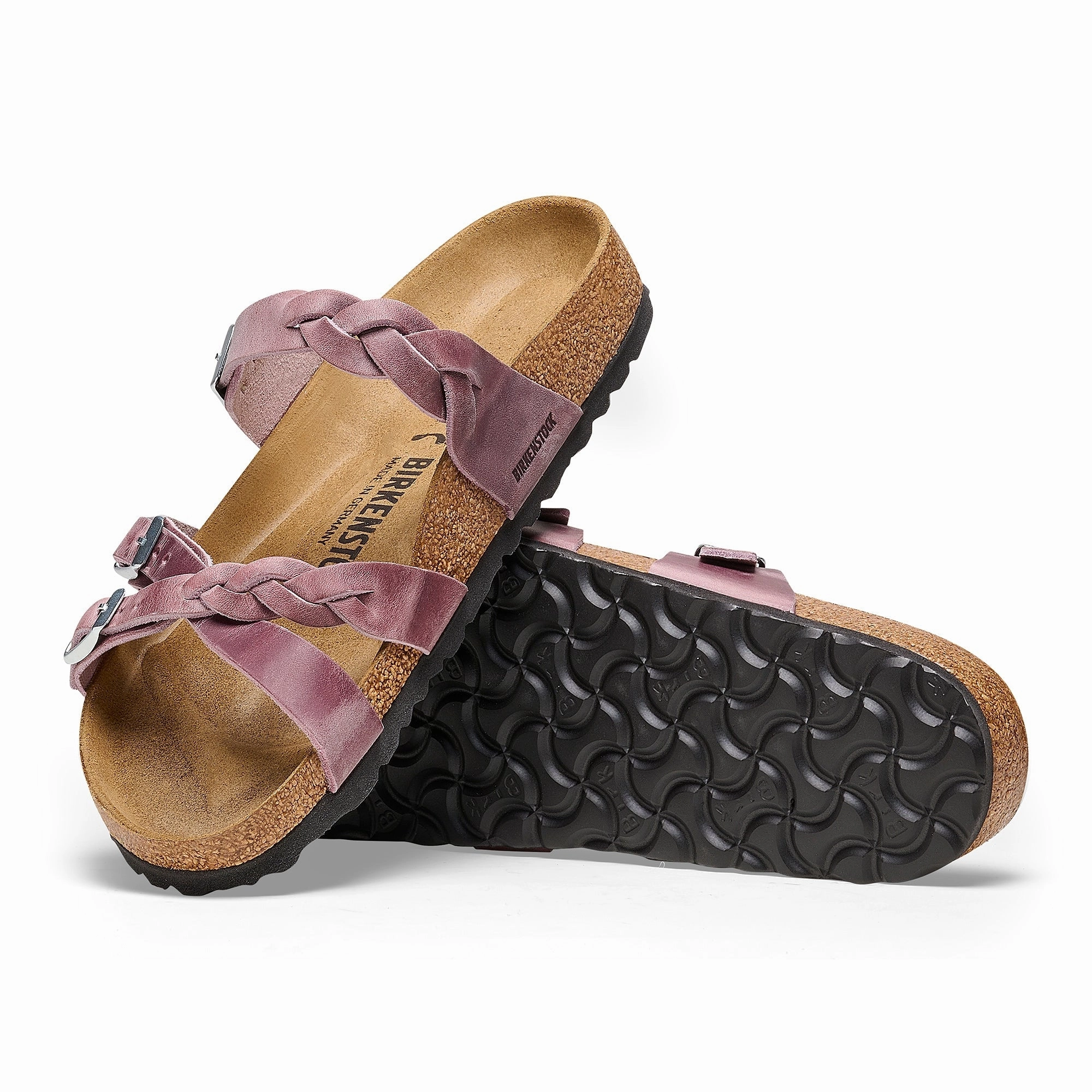 Cold Weather Ready Franca Braided | Oiled Leather | Lavender