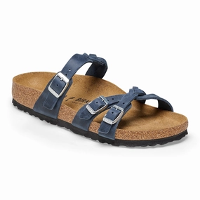Franca Braided | Oiled Leather | Navy Minimal Wear Chic Vacation Footwear