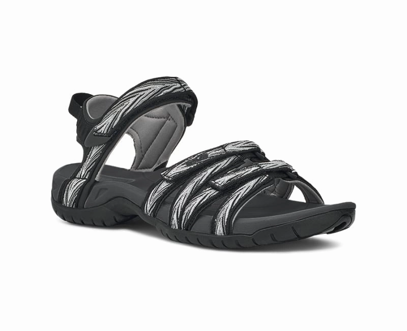 Breathable Upper 4266 Teva Women's Tirra Palms Black/White PBKW