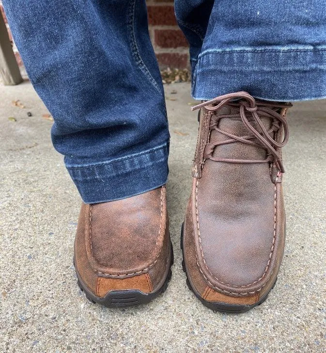 Metal Edge Twisted X Women's 4" Brown Leather Chukka Hiker Boot WHK0001