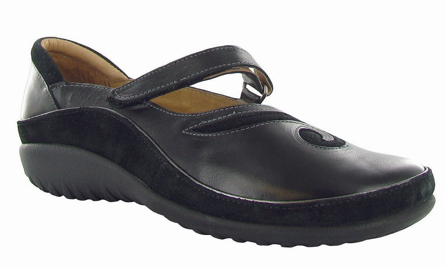 Matai | Black Madras Leather/Black Suede Slip On Frost Safe