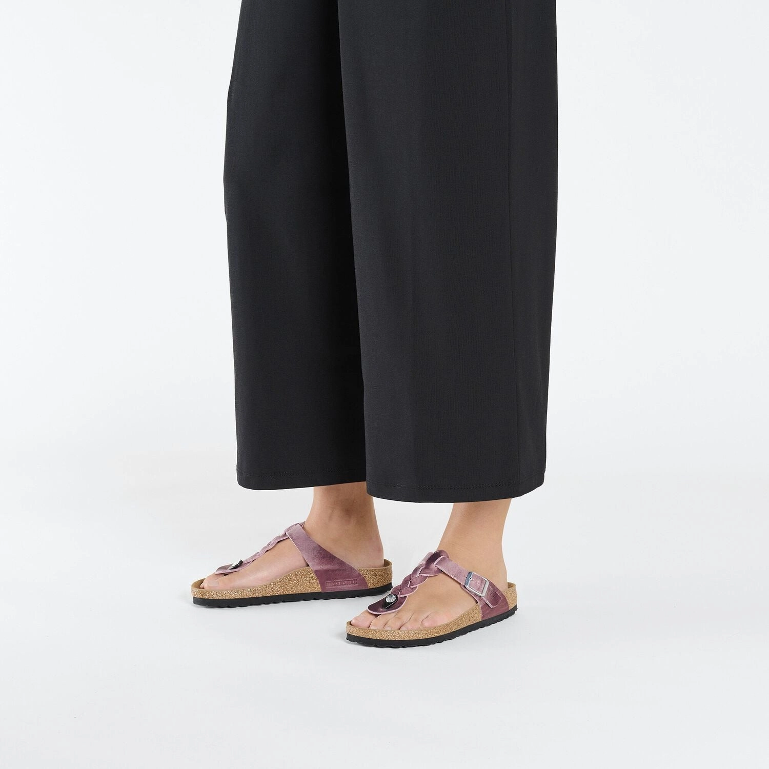 Flexible Sole Gizeh Braided | Oiled Leather | Lavender