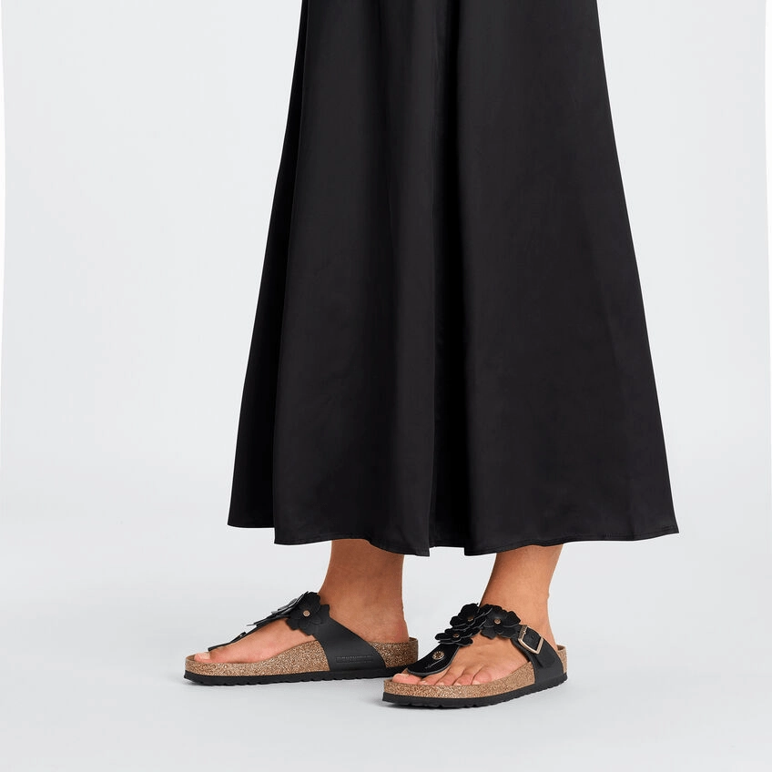 Gizeh Flower | Leather | Black Easy Flow