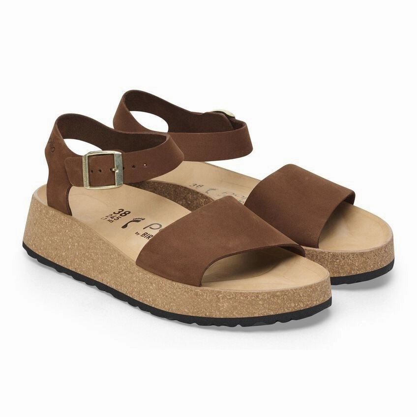 Glenda | Nubuck | Dark Tea Street Fashionable