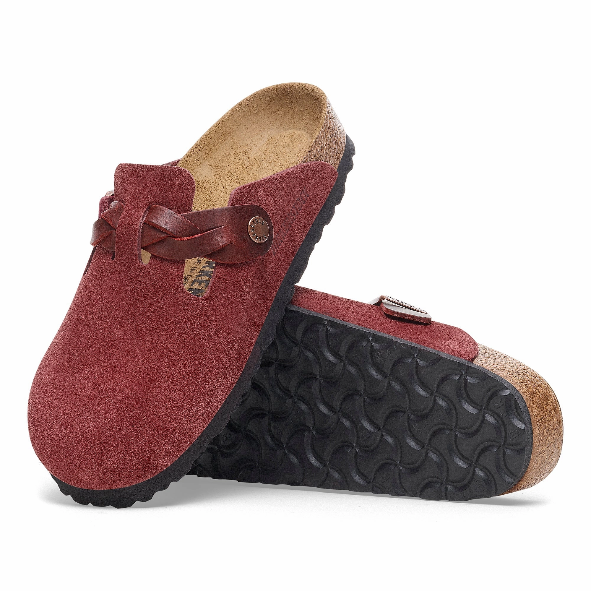 Dark Edge Firm Edge Boston Braid | Suede | Zinfandel