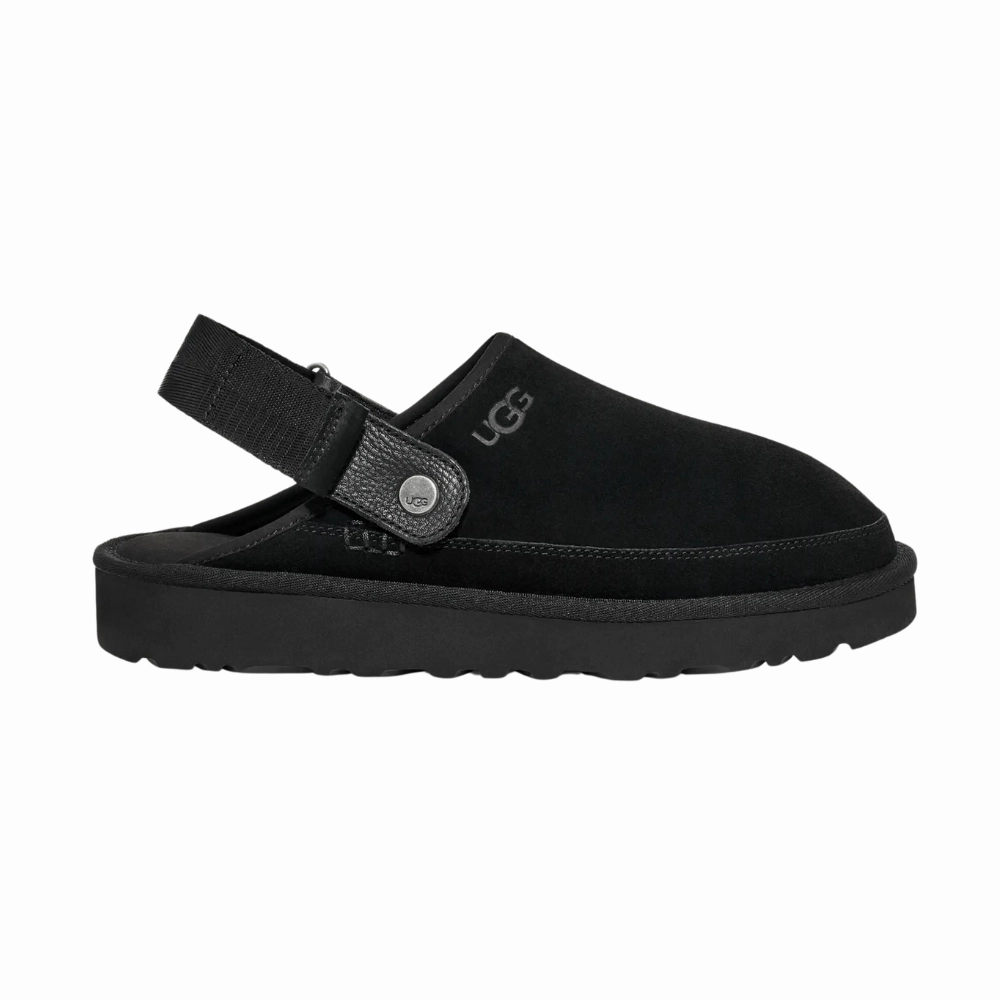 Peace Mood Game Fit Goldenstar Clog | Women | Suede | Black