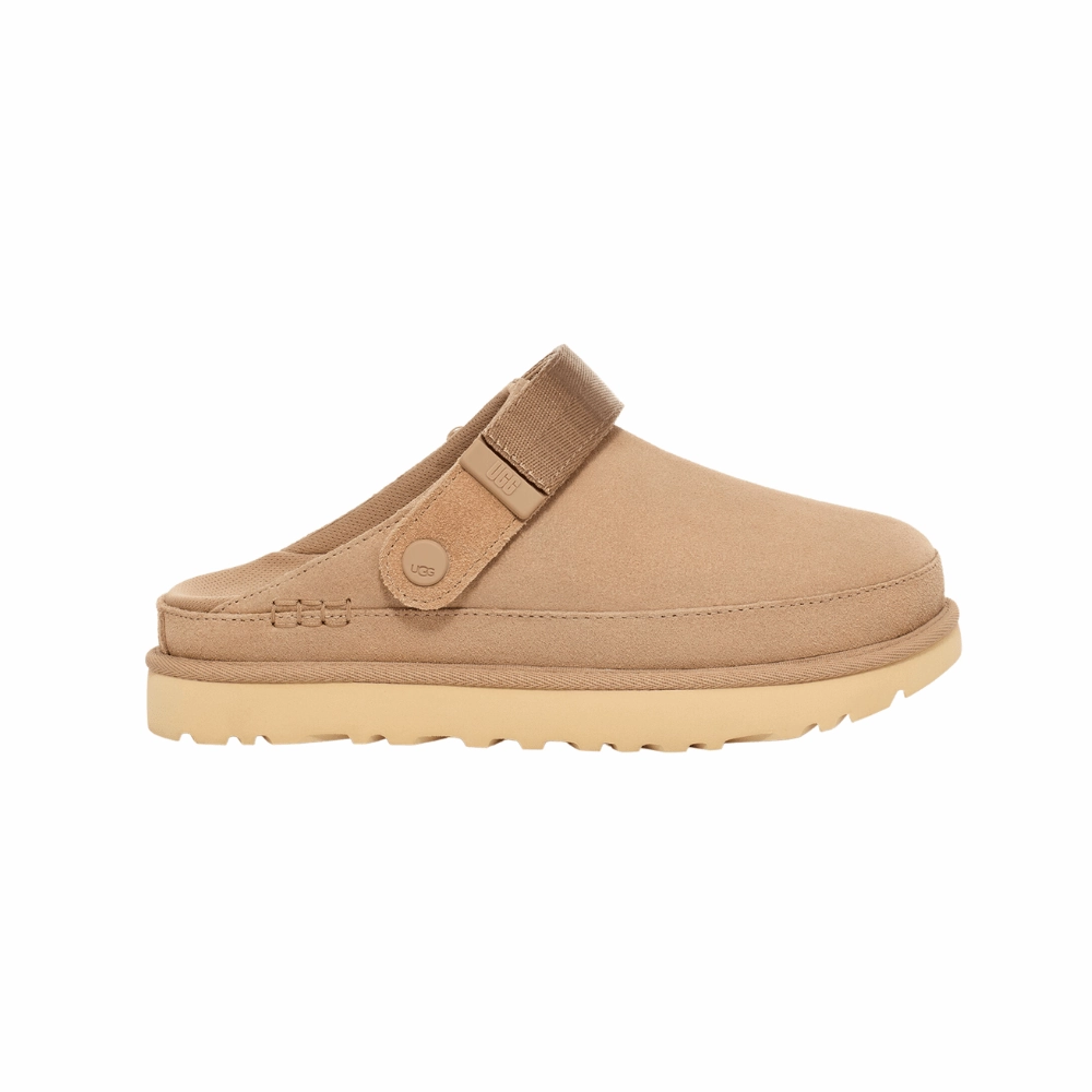 Goldenstar Clog | Women | Suede | Sand Travel Light Metal Edge