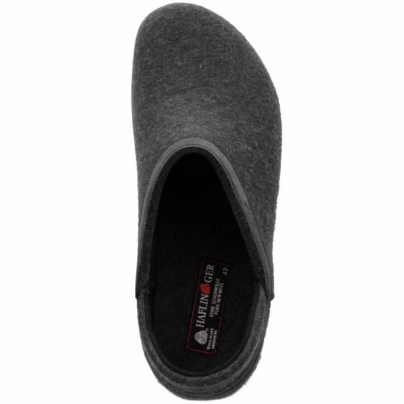 Heel Safe Padded collar Grizzly Leather Heel | Wool | Charcoal