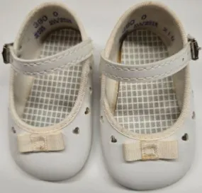 Rise -- Infant's Mary Jane Strap Shoe -- White Patent Bone Aid Party Mood