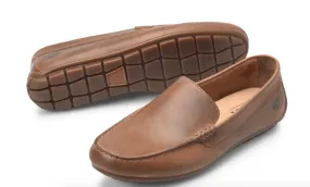 Mom Safe Born Men's Allan Brown Leather Slip On Loafers H38237-TN