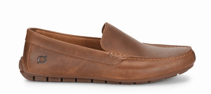 Open Feel Sprint Walk Born Men's Allan Brown Leather Slip On Loafers H38237-TN