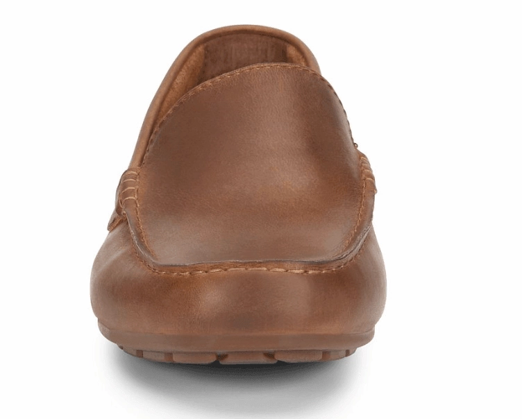 Born Men's Allan Brown Leather Slip On Loafers H38237-TN Everyday Fit