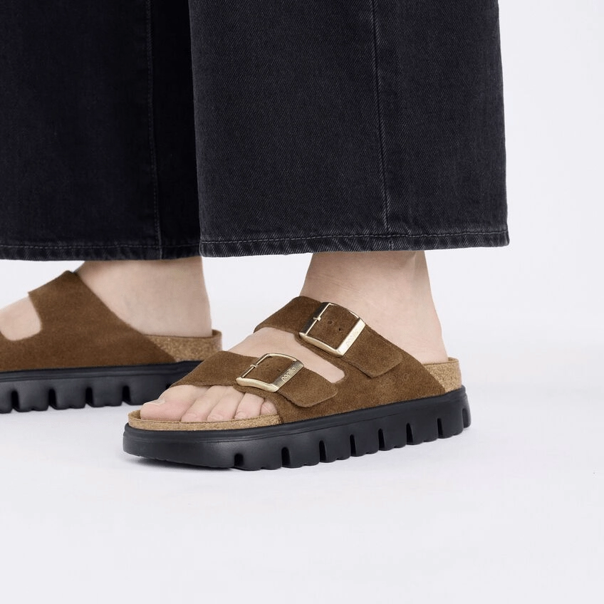 Arizona Chunky | Suede | Dark Tea/Black Flexible Upper Seaside Wear