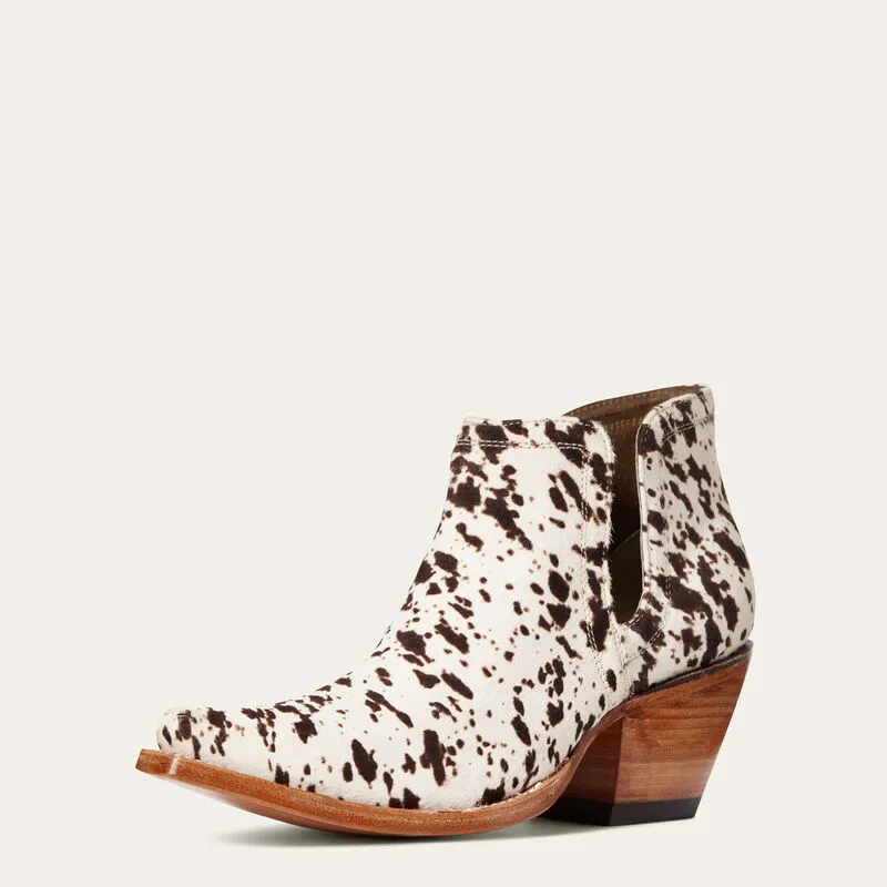 Ariat Women's Hair On Cowhide Dixon Shortie Boots 10033882 Rugged Style Outdoor Performance