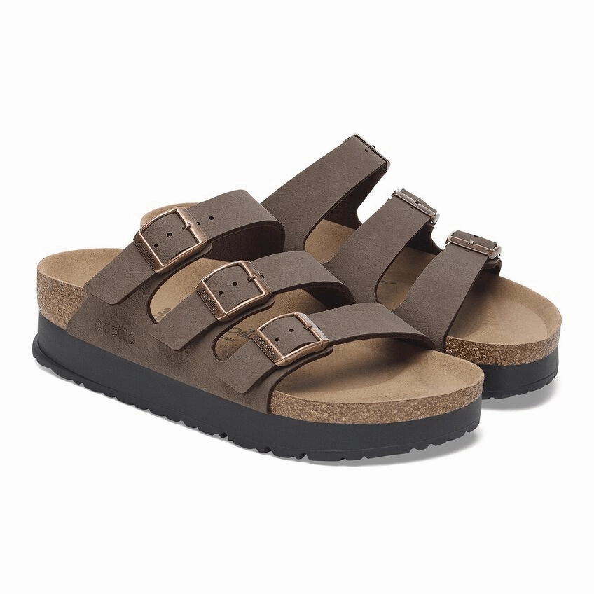 Florida III Platform | Vegan | Birko-Flor | Mocha Shore Style Thin Sole