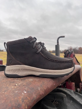 Ariat Men's Western Brown Spitfire All Terrain Leather Shoe 10053685 Comfort Strap Ring Walk