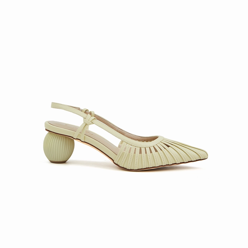 Isabel Heeled Strappy Sandals in Sheep Leather Modern Design