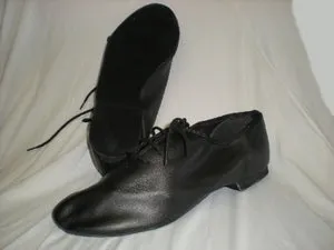 Jazzy -- Full Sole Jazz Oxford, Suede Sole -- Black Rapid Motion