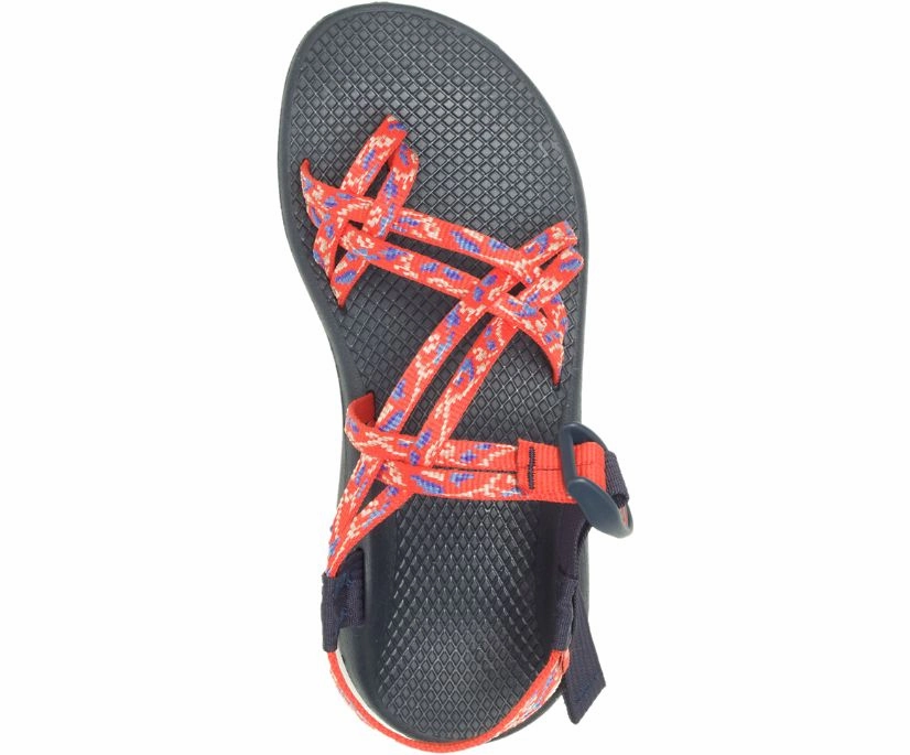 JCH109036 Chaco Women's Z/Cloud X2 Botanic Spicy Orange Breathable Flip-flops Stable Step