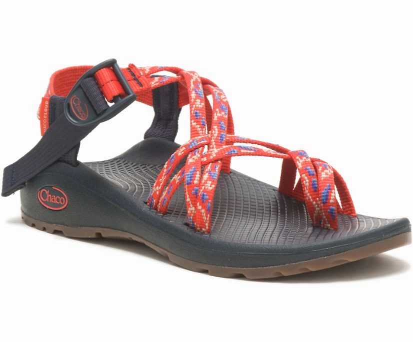 JCH109036 Chaco Women's Z/Cloud X2 Botanic Spicy Orange Modern Glow City Ready